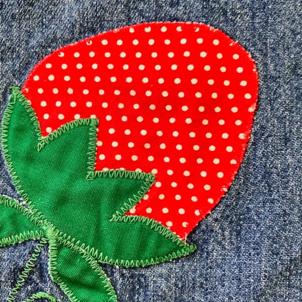 Vintage Ely Glad Rags denim wrap skirt SZ 8 1970's, boho cottagecore retro - Picture 3 of 5